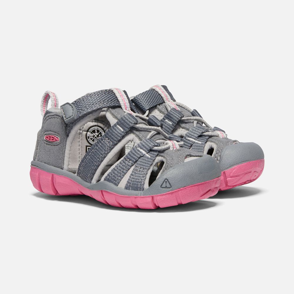 Sandalias Keen Mexico Grises/Rosas - Niños Seacamp Ii Cnx - TV9475381